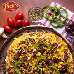 Jacks Pizza With Olives And Sweetcorn